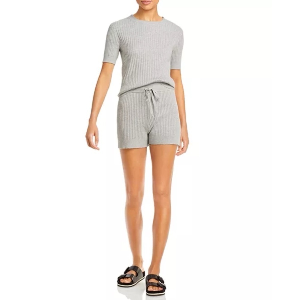 AQUA Ribbed Knit Top & Short Set Size S NWT - Picture 2 of 11